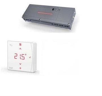 Danfoss Icon 2, basic trådløs gulvvarme renoveringspakke - 5 kredse